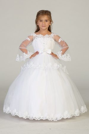 white communion dress for girls