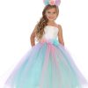 Unicorn rainbow dress for girls