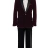 Wholesale burgundy indigo suit for resale velvet