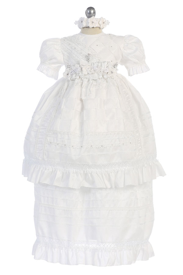 Christening gown for baby girls available in sizes 6m 12m and 24m