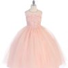flower girls dress blush