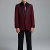 boys burgundy tuxedo