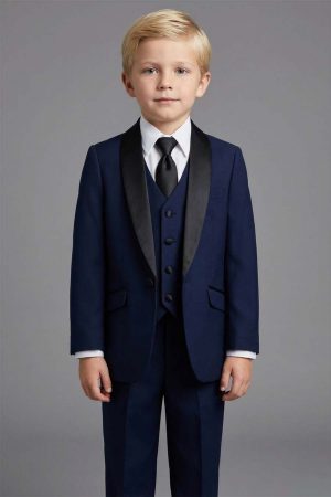 boys navy blue tuxedo