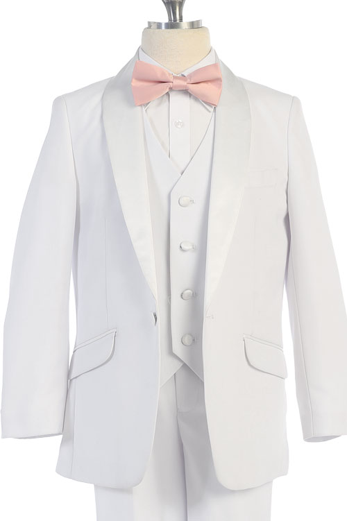 y4026 white suit with satin lapel