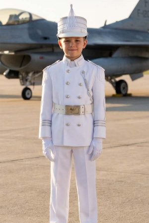 CAD626-W White cadet suit for foys