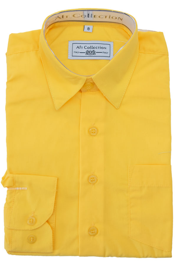 Yellow shirt “no tie” – BijanKids