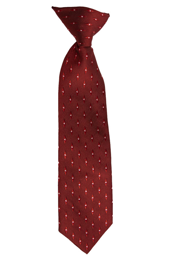 burgundy clip tie by dozen