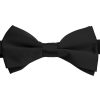 Black satin bow-tie for boys wholesale and retail