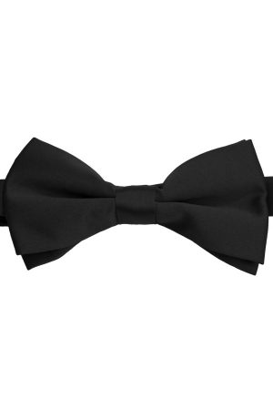Black satin bow-tie for boys wholesale and retail