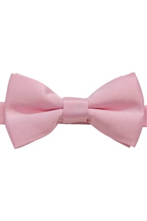Wholesale satin bowtie for boys in pink