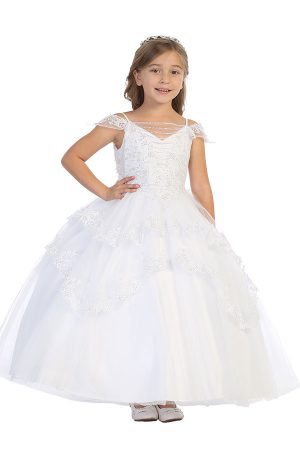 Wholesale Los Angeles girls clothing with multiple layers and sequins