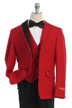 Wholesale boys suit in red Bijan KIds los angeles
