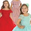 wholesale girls off the shoulder dresses in multiple colors