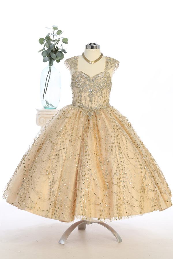 Beautiful glitter and sequins dress, vestido presentasion