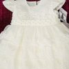 ivory baptism gown for girls