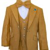 Boy's Mustard yellow designer suit, 4 piece set