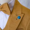 Boys designer Mustard yellow suit 4 piece set