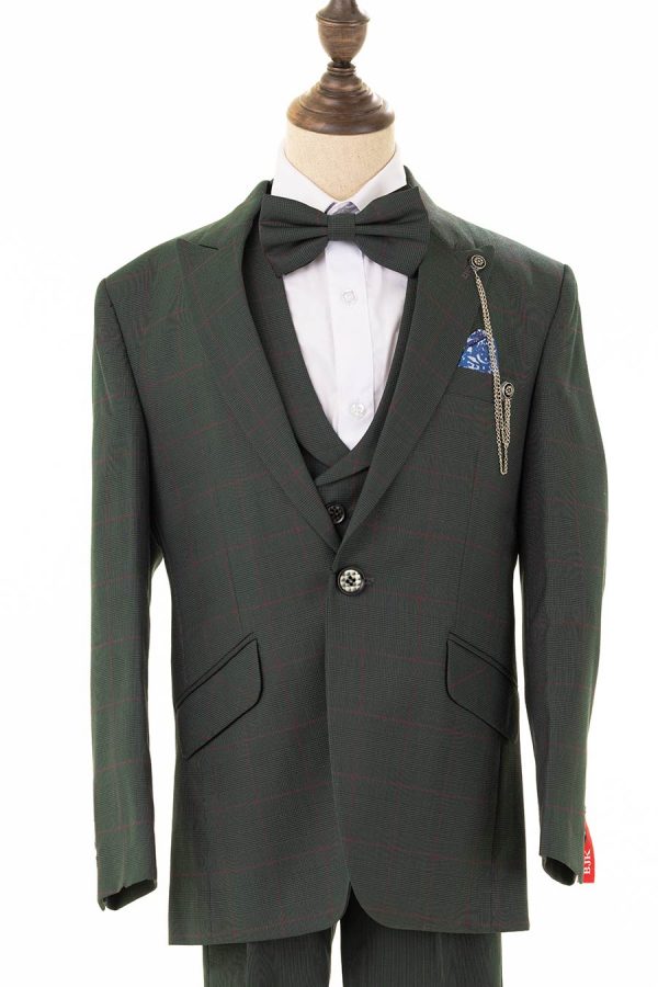 BJ2022-15 Military green suit - Image 4