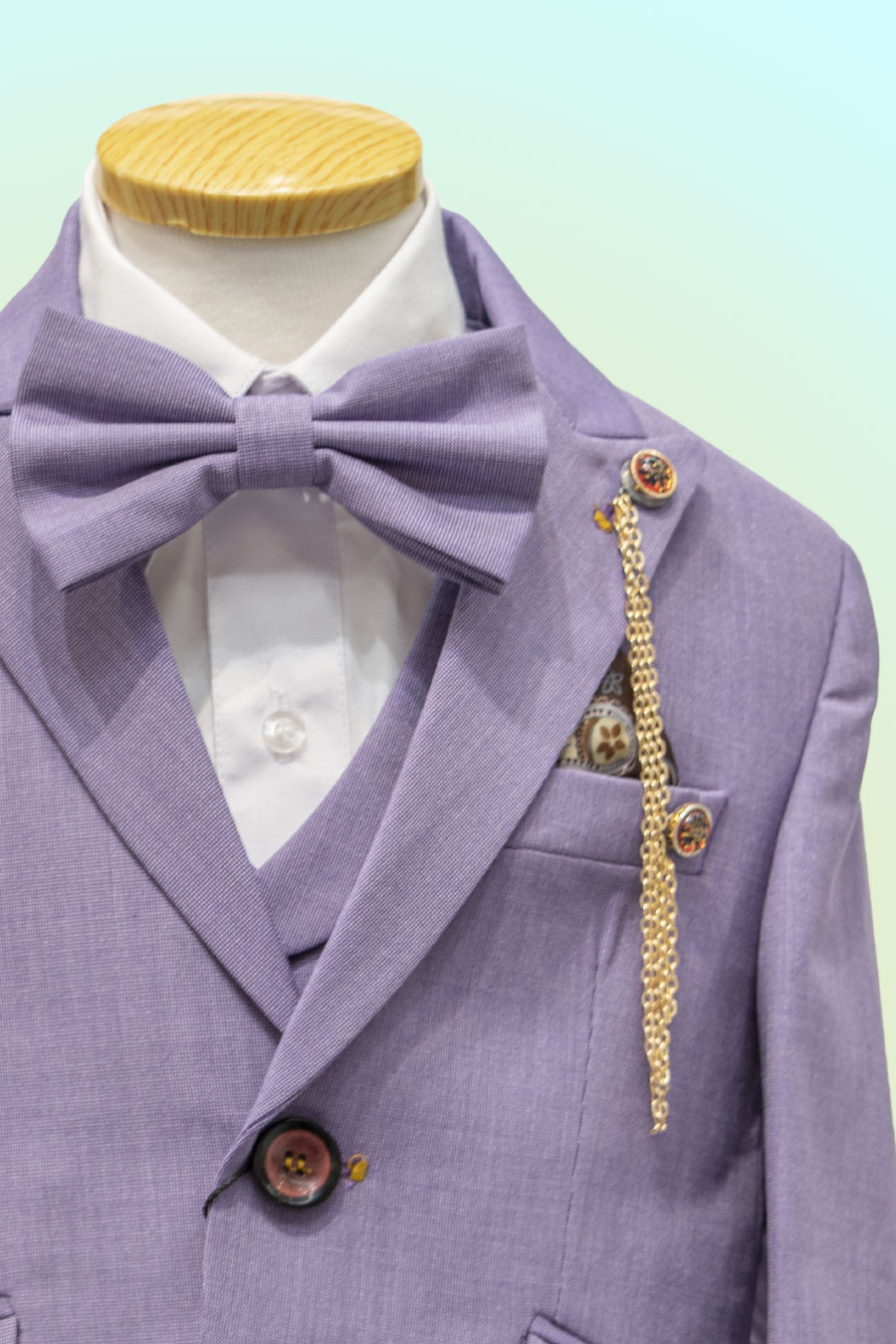 boy's lavender suit by BJK Collection
