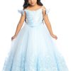 baby blue dress with removable bow in the shoulder straps
