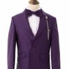 boy's purple suit
