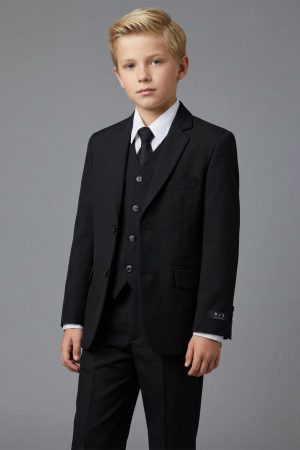 boy's classic black suit