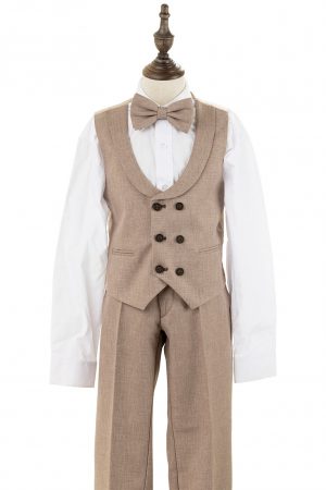 Alternative view of BJ20280 Light Brown Suit