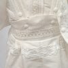 baby white charro outfit waist part