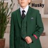 emerald green suit for boys in HUSK cut