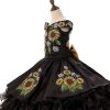 black charro with sunflowers, Charro negro de niña con girasoles