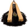 black charro with sunflowers, Charro negro de niña con girasoles