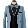 dusty blue glitter suit for boys