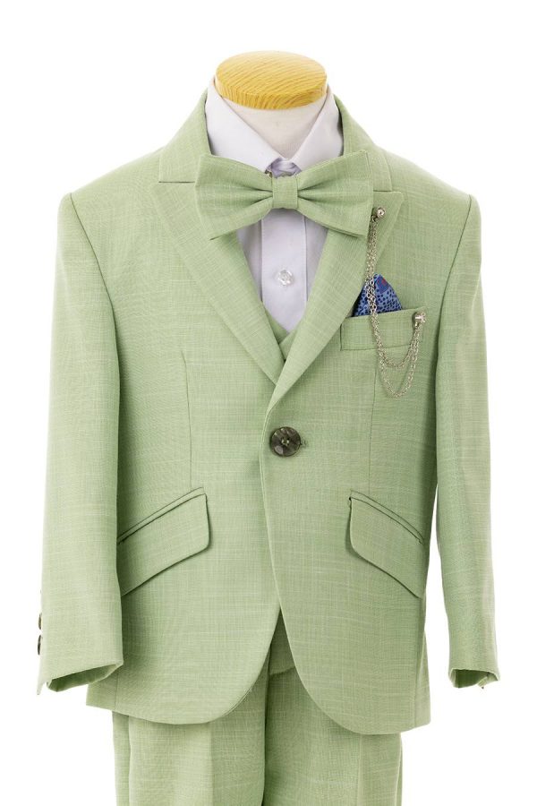 AC-1G-66 Light Sage Green suit for boys - Image 3