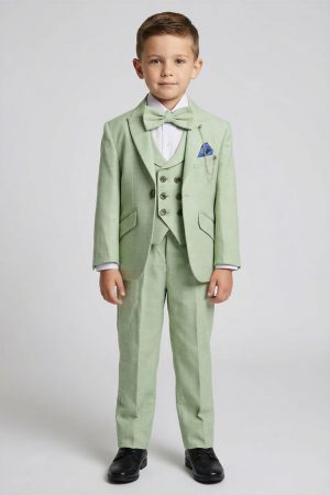AC-1G-66 Light Sage Green suit for boys