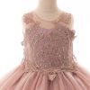 light mocha color dress with vintage gold color embroidery