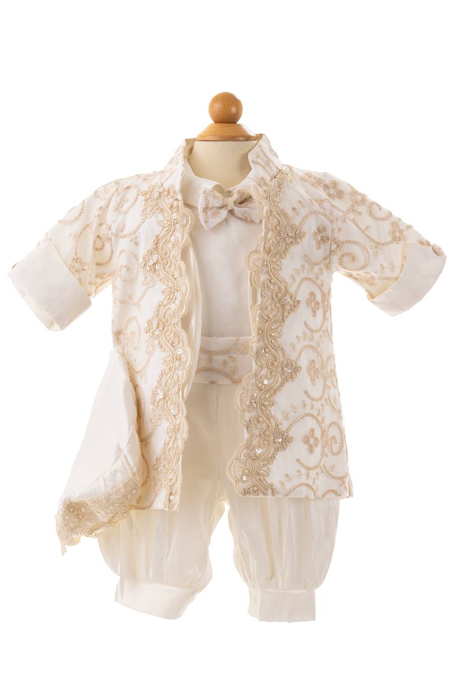 J854 Ivory Boys Baptism Suit - Image 5