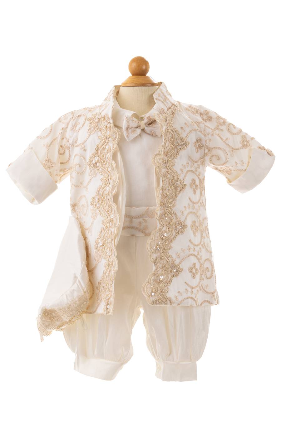 J854 Ivory Boys Baptism Suit