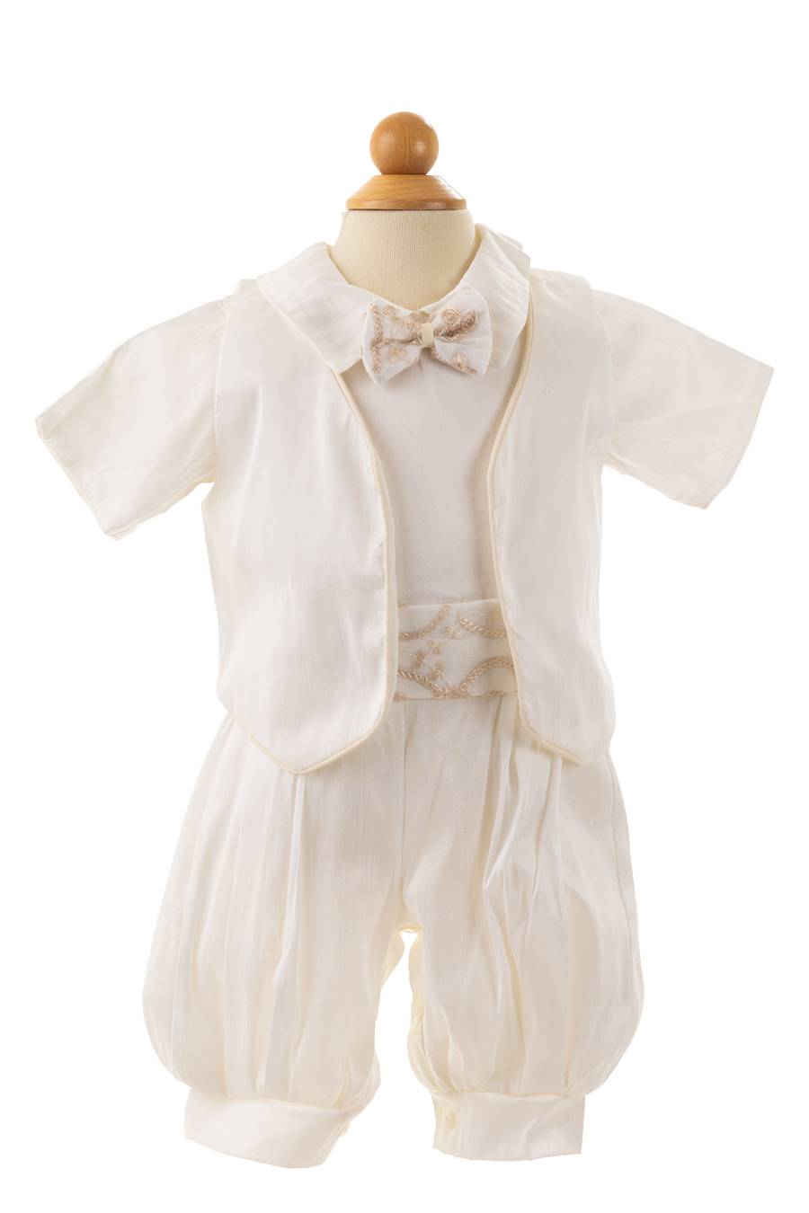 J854 Ivory Boys Baptism Suit - Image 4