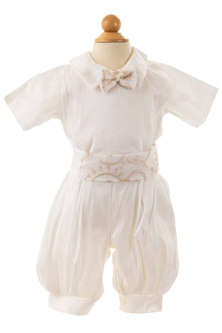 J854 Ivory Boys Baptism Suit - Image 3