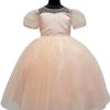 bijan kids blush polka-dot dress