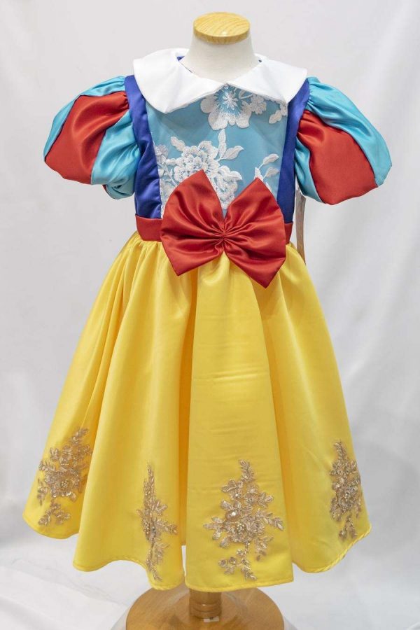 Yellow and blue princess dress