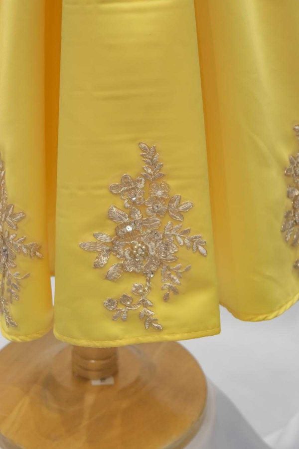 Yellow and blue princess dress
