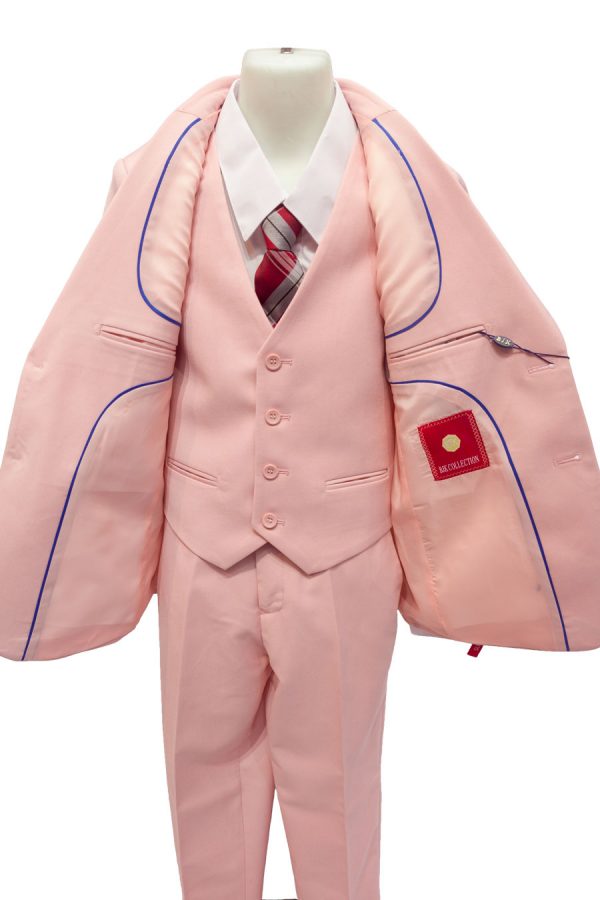 boy's blush 5 piece suit