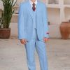 Wholesale boys light blue suit set with jacket, vest, and pants – kids formal wear for weddings and special occasions