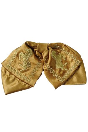 a traditional boys gold satin charro bow tie